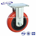 PU heavy equipment parts,wholesaler trolley caster wheel, 6" PU caster wheel, fixed PU industrial caster